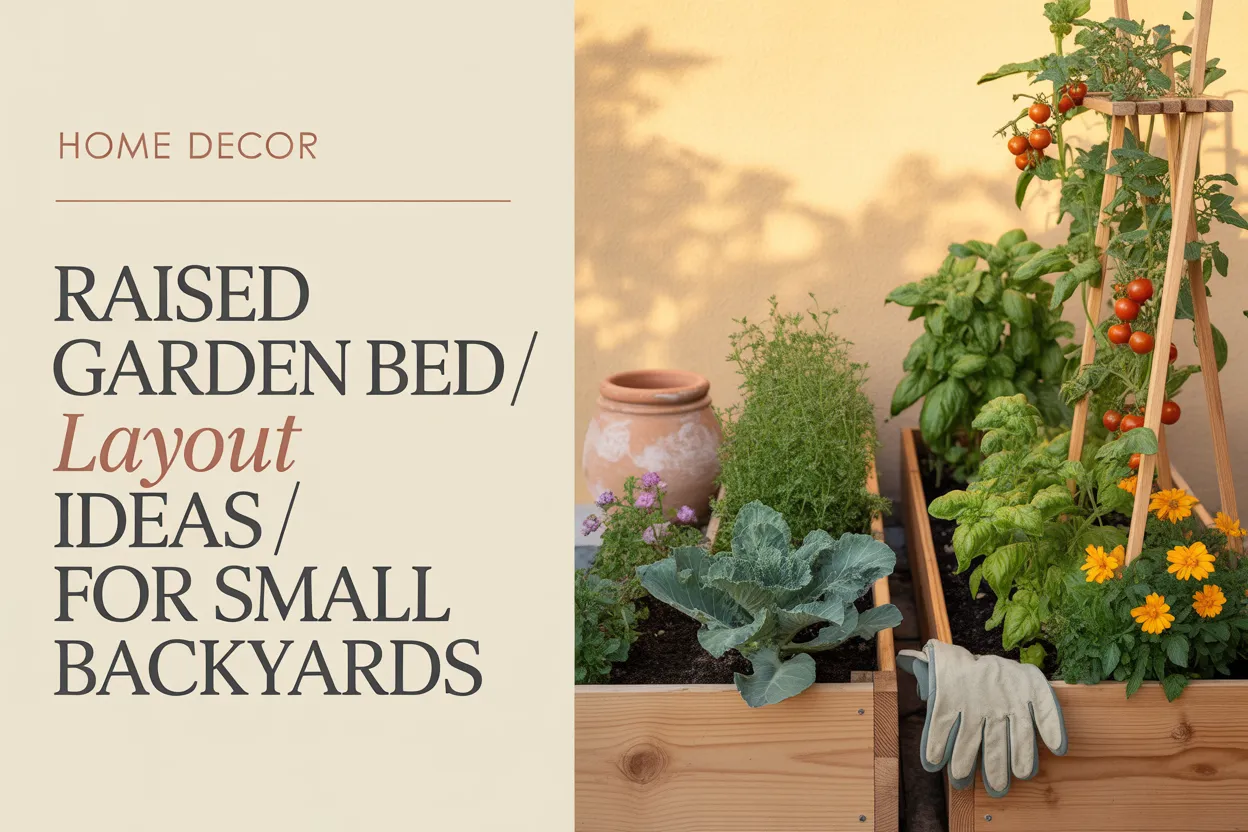 Cedar raised garden beds in a 14 Raised Garden Bed Layout Ideas for Small Backyards (Sun-Mapped, Renter-Friendly, and Cheap to Build).