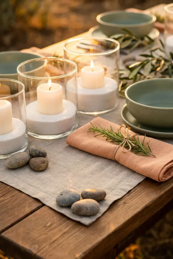 outdoor tablescape durability rules wind weighted hurricanes rosemary napkin