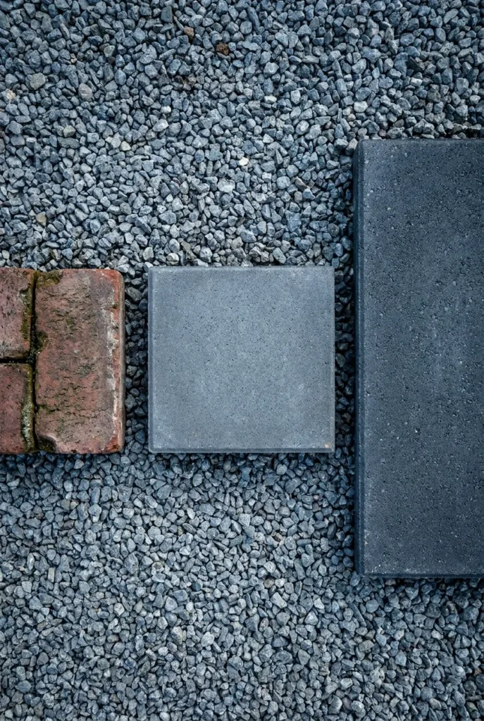 cheap paver patio material options compared by cost
