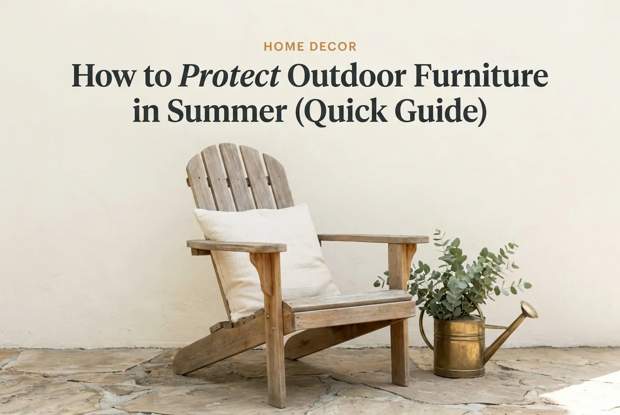 How to Protect Outdoor Furniture in Summer
