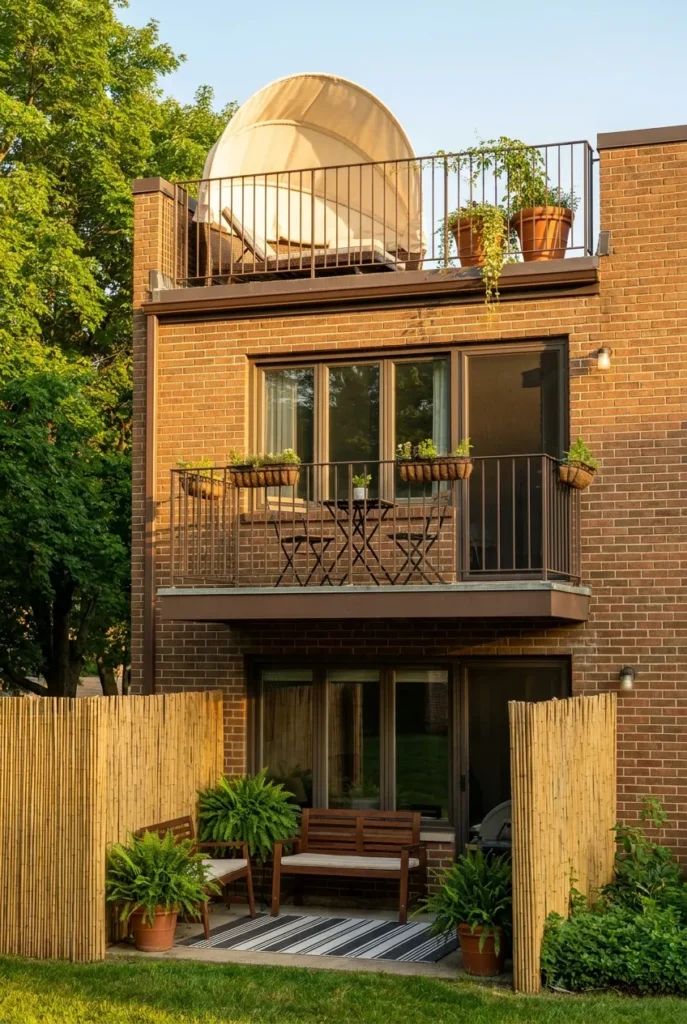 apartment patio ideas compared by floor level ground upper and top