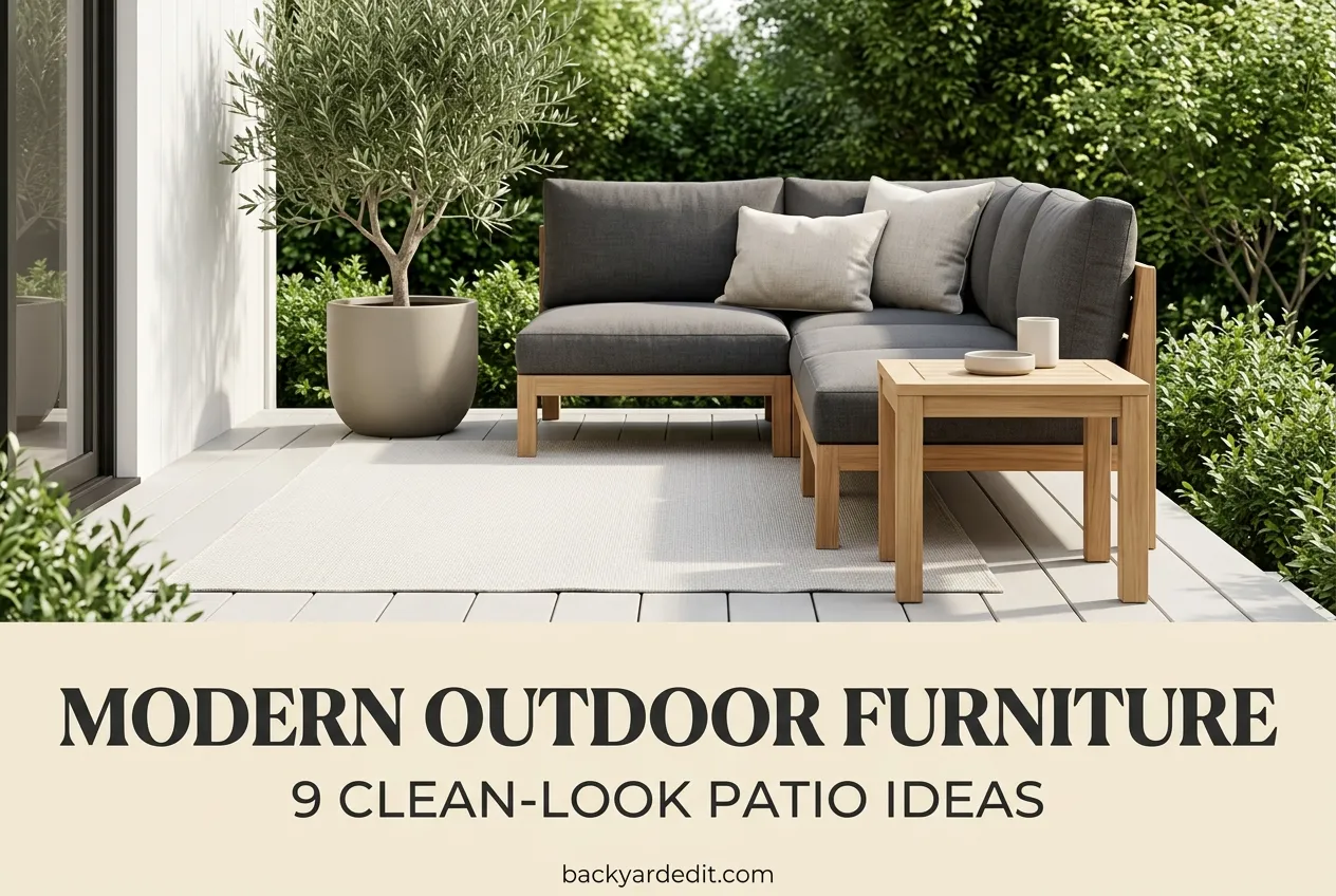 Modern Outdoor Furniture Ideas That Make a Patio Feel Clean and Calm