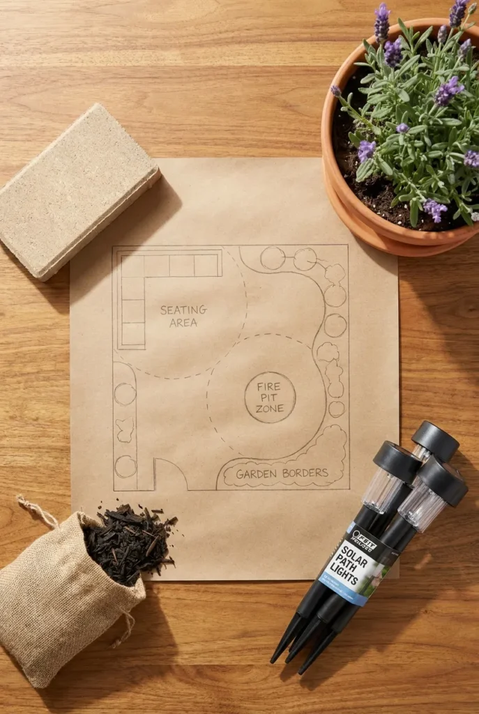 60-30-10 spending map for a backyard makeover under 1000