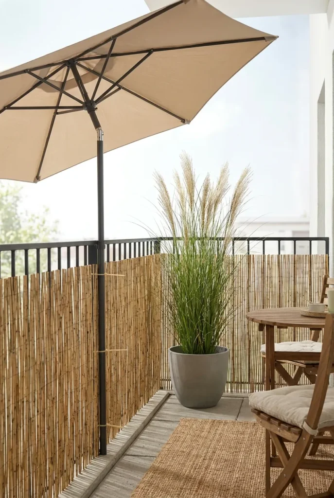 No-drill privacy screen ideas for renter-friendly modern balcony decor