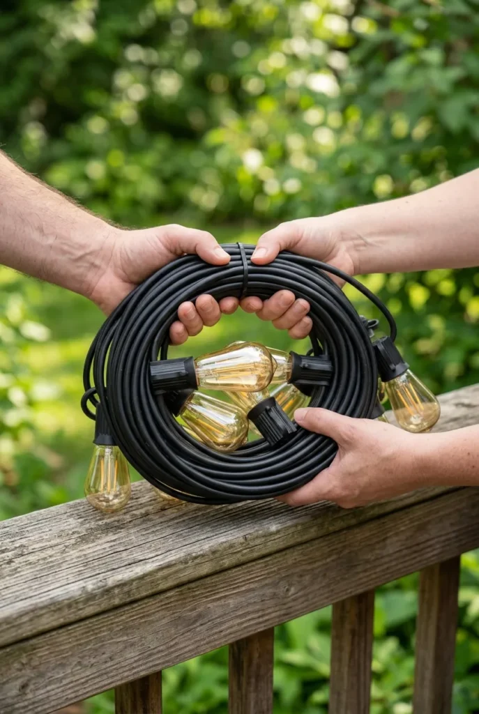 Choosing commercial-grade outdoor string lights with S14 Edison bulbs