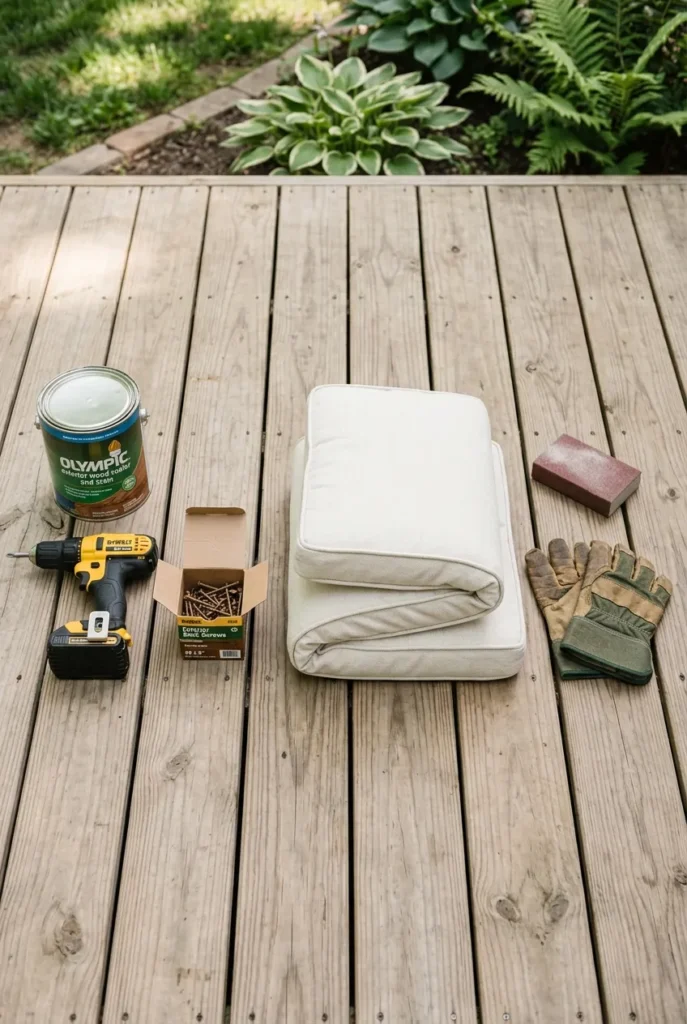 supplies and budget breakdown for building pallet outdoor furniture