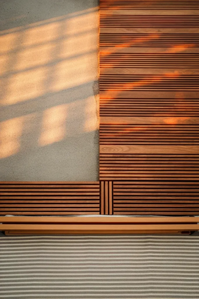 Balcony covering ideas for the floor, acacia deck tiles snapping over bare concrete