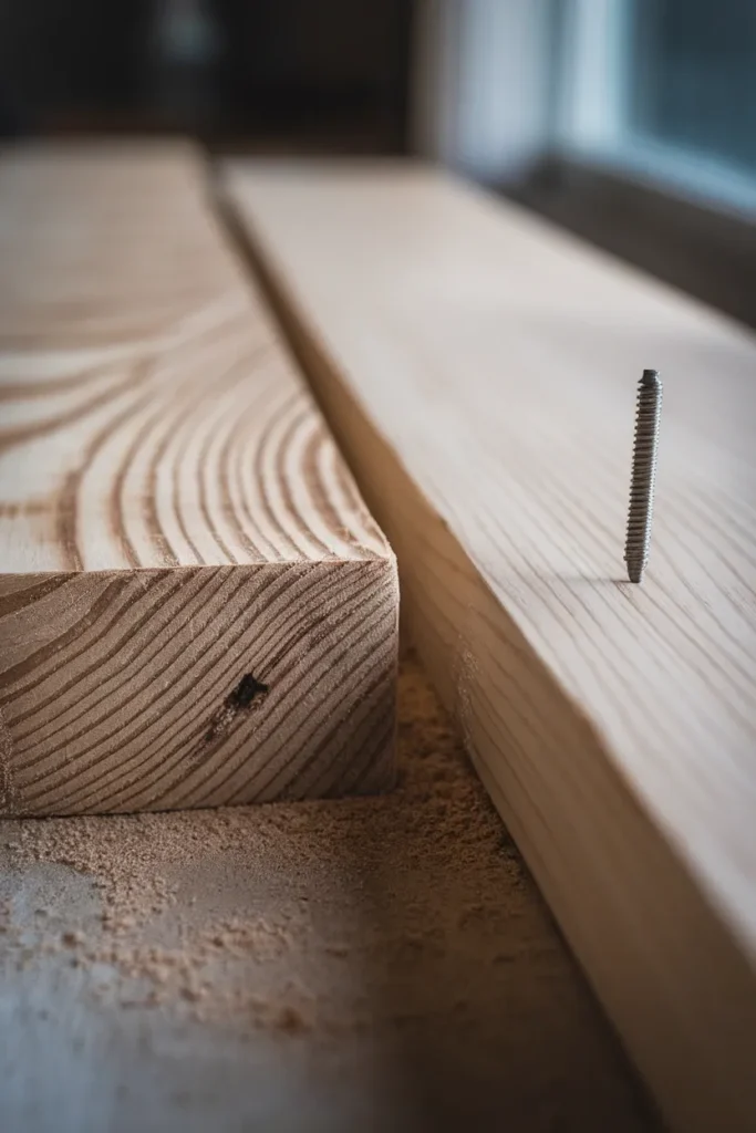 Raised garden bed corners fail when screws drive into weak end grain instead of face grain
