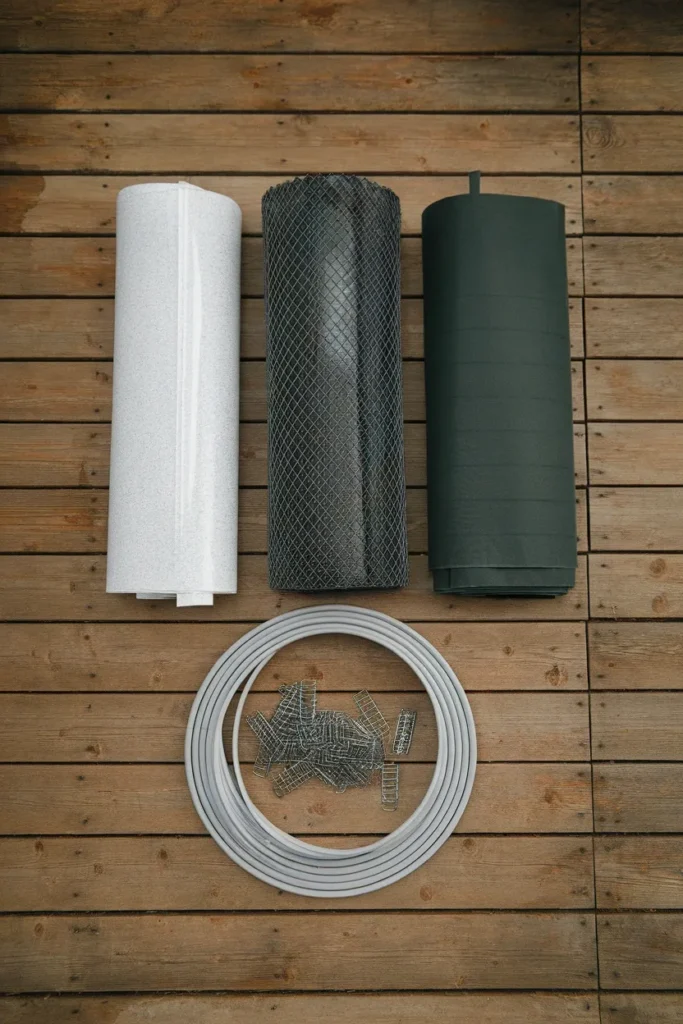 Raised garden bed cover materials compared frost fabric, insect mesh and shade cloth