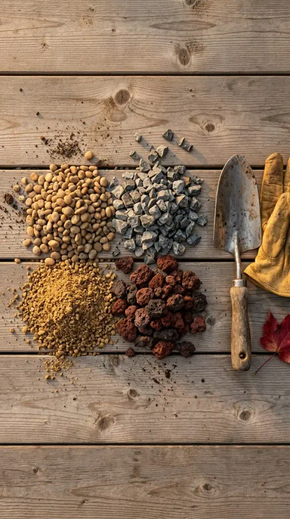 Gravel fire pit materials compared: pea gravel, crushed stone, decomposed granite, lava rock